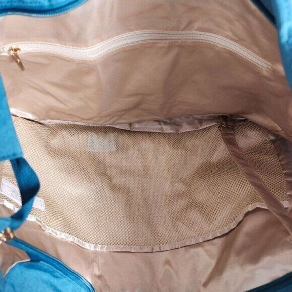 New WITH DEFECTS JuJuBe Super Be Teal Lagoon Chromatics Large Tote Bag Travel - Picture 12 of 12